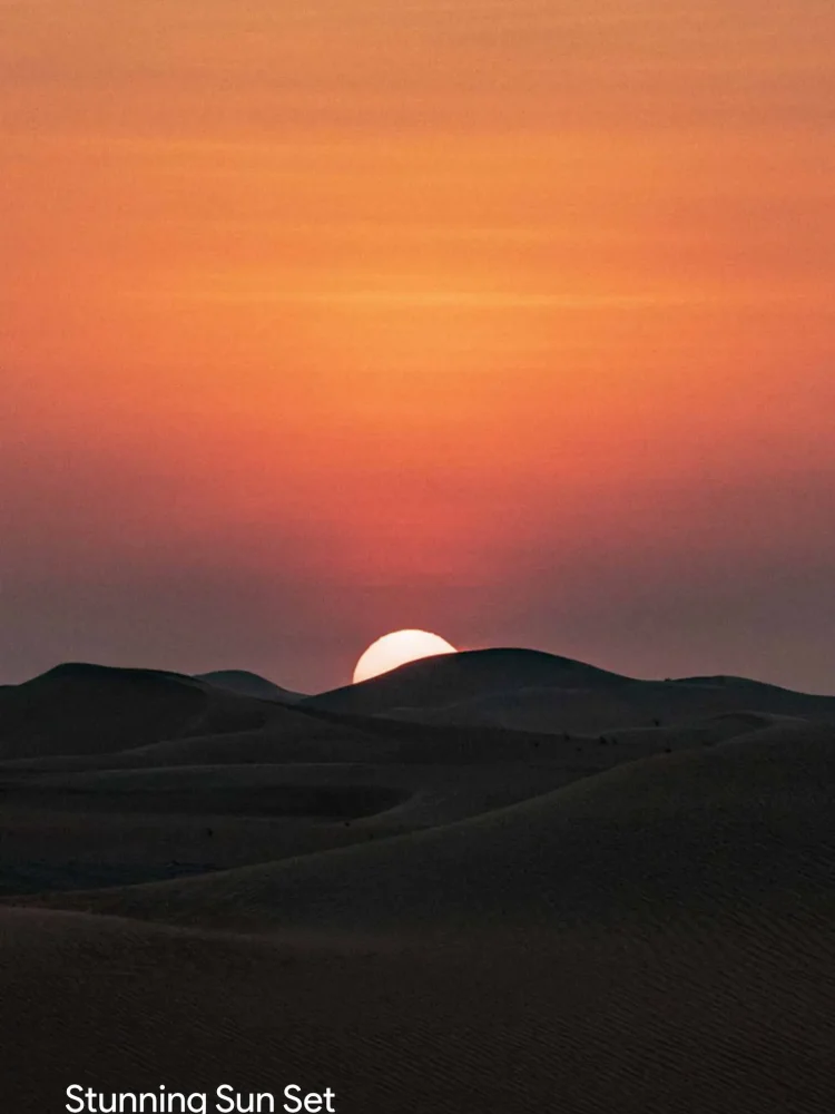 Sunset Abu Dhabi Desert